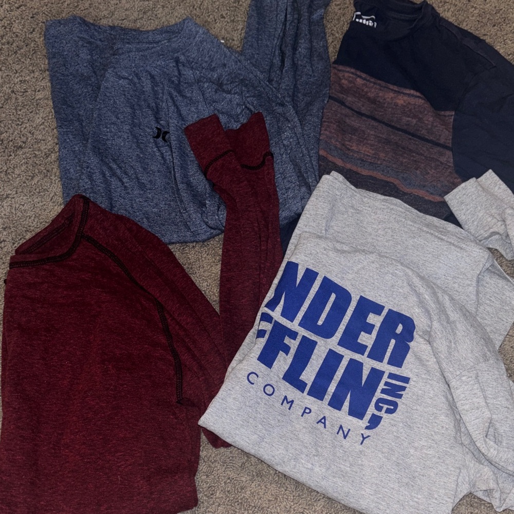 Assorted Clothing Bundle - Gray, Black, Blue, Red… - image 4
